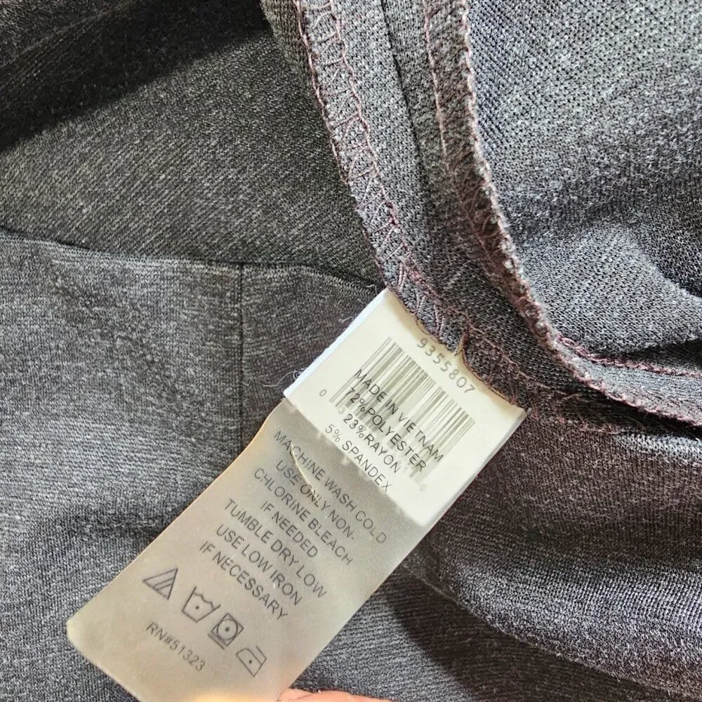 EUC VINCE CAMUTO DARK GREY FITTED PENCIL SKIRT SIZE SMALL